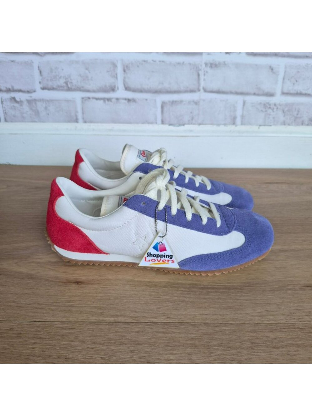 ⭐Converse Jogger Low Top Size 6 Men's shoes Sneakers White Blue A19435C⭐